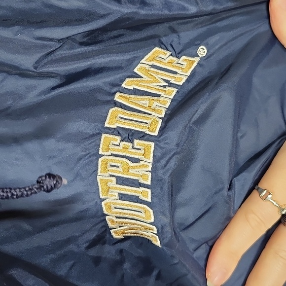 Steve and Barrys Notre Dame Pullover Windbreaker Hooded Pocket Football Mens XL - Picture 7 of 8
